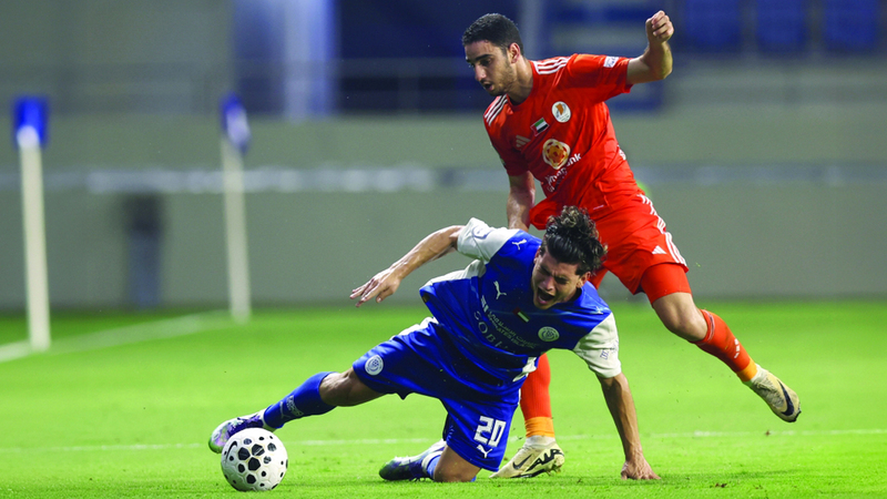 خلال مباراة النصر مع عجمان في الدوري. تصوير: سالم خميس