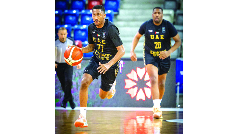 لاعب الوصل عبدالعزيز خليفة (22 عاماً) خلال مشاركته مع المنتخب الوطني في البطولة العربية. من المصدر