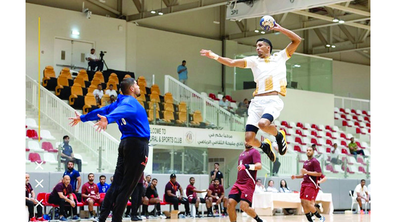 من لقاء سابق جمع مليحة والوحدة في دوري اليد للموسم الماضي. من المصدر