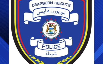 الصورة: لأول مرة في أميركا.. شرطة ديربون هايتس تكتب شعارها بالعربية