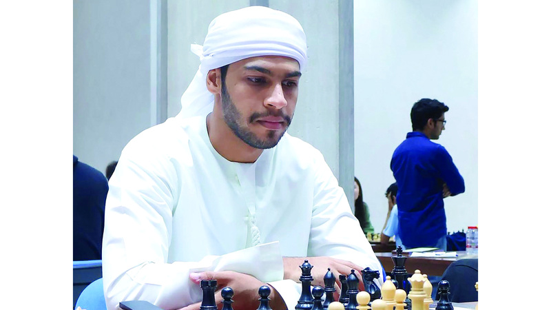 لاعب المنتخب الوطني ونادي الفجيرة للشطرنج والثقافة عمار السدراني. من المصدر