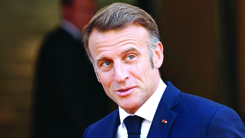 إيمانويل ماكرون. أ.ف.ب