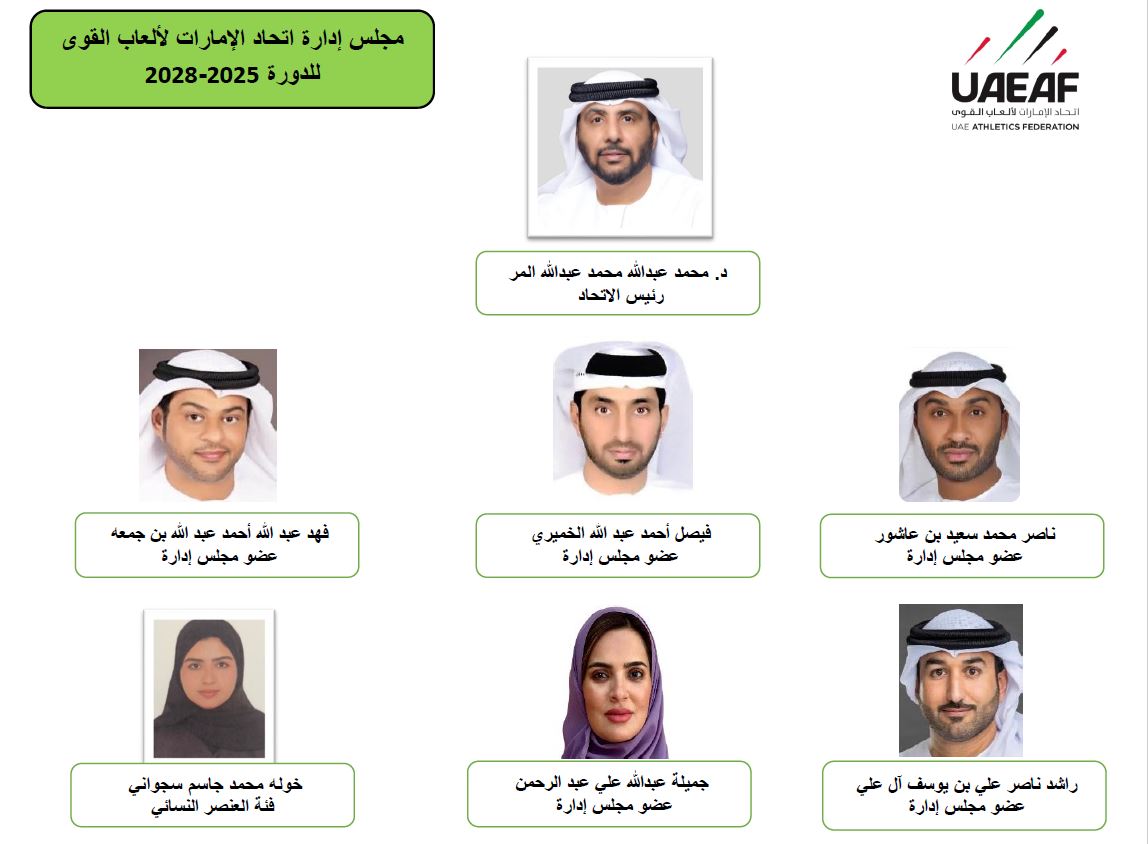 محمد المر يحتفظ برئاسة اتحاد الإمارات لألعاب القوى حتى 2028