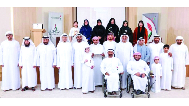 من الأمسية التي نظّمها بيت الشعر في الفجيرة بعنوان «شعراء الهمم». أرشيفية