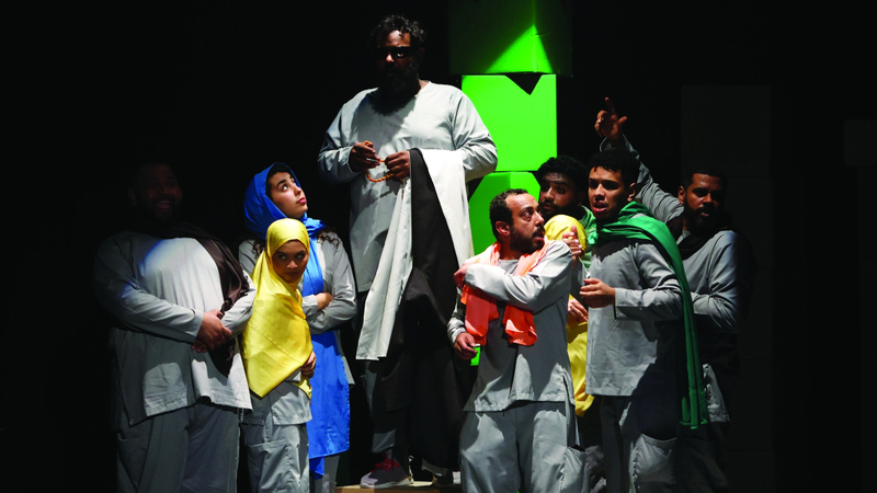 من مسرحية «علكة صالح». من المصدر