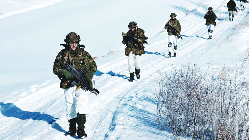 قوات لـ«الناتو» تنتشر في أماكن نفوذ الحلف بالقطب الشمالي. من المصدر