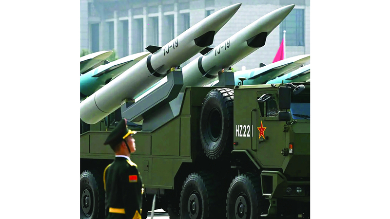صواريخ «واي جي 19» الصينية تم الكشف عنها خلال العرض العسكري في بكين. من المصدر