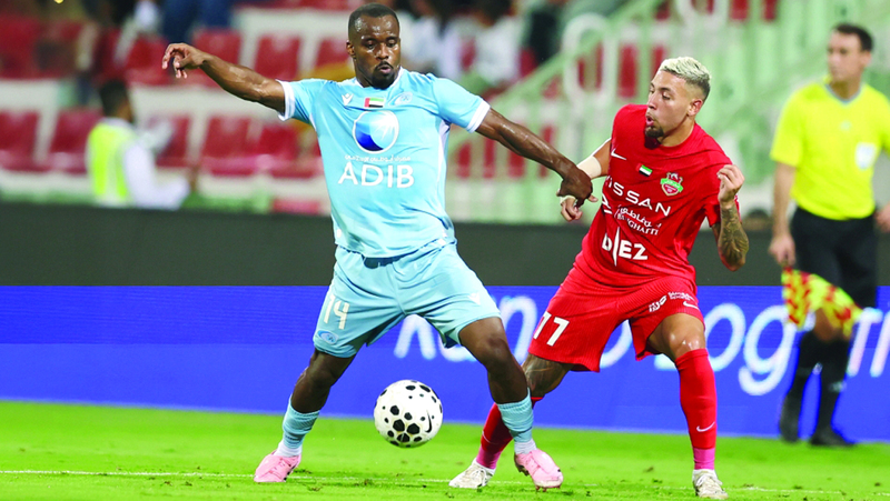 بني ياس خسر من شباب الأهلي بهدف دون رد. تصوير: سالم خميس