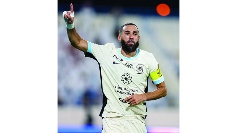 قائد الاتحاد السعودي «العالمي» كريم بنزيمة. من المصدر