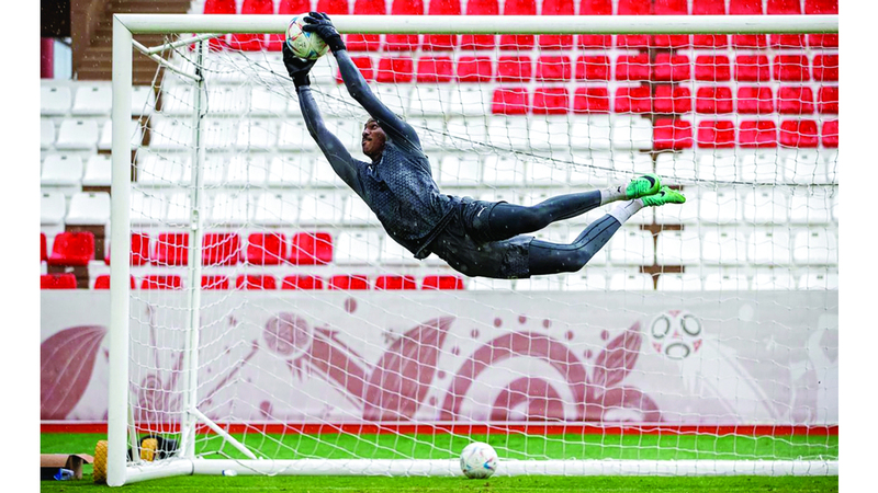 حارس مرمى المنتخب الأولمبي والفجيرة سعيد سالم ناصر. من المصدر