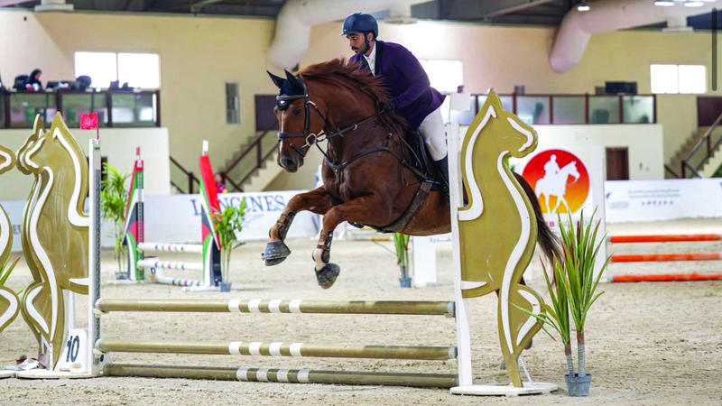 آل بركت حقق نتائج جيدة في بطولات الفروسية.