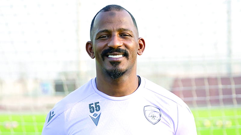 حارس &laquo;الحمرية&raquo; ماجد ناصر. تصوير: يوسف الهرمودي