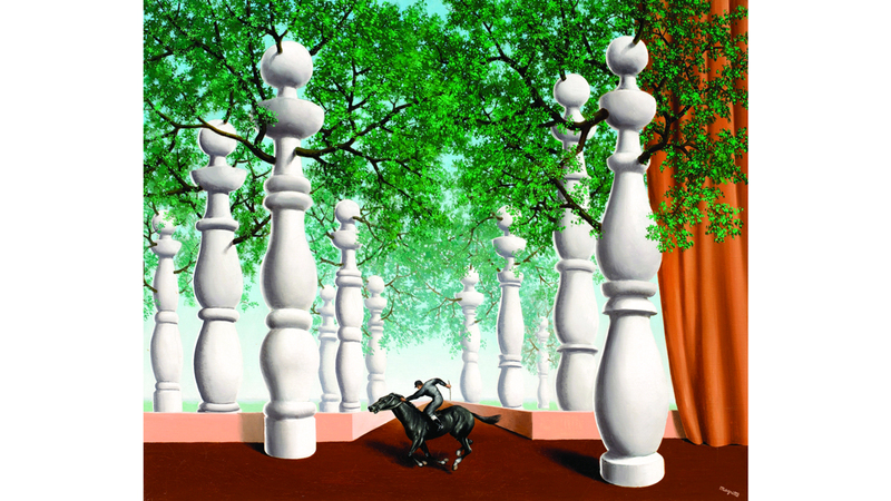 لوحة رينيه ماغريت «الفارس المفقود» يراوح سعرها التقديري بين 10 و15 مليون دولار. من المصدر