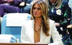 الصورة: ردّ فعل ميلانيا خلال خطاب ترامب في الأمم المتحدة يُشعل مواقع «التواصل»