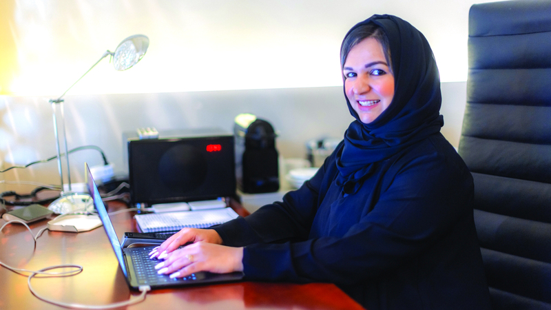 مريم آل علي تدعم روّاد الأعمال الجدد من خلال تغيير العقلية التجارية. تصوير: يماني العفاري