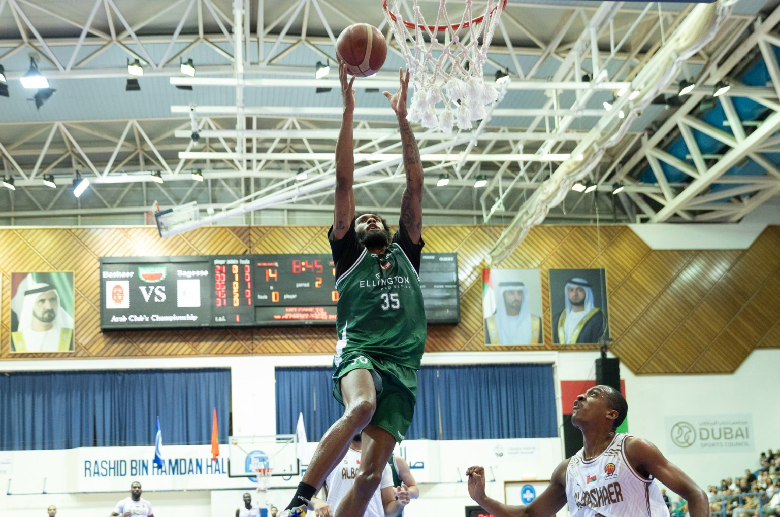 بفارق 38 نقطة.. الحكمة يقسو على البشائر في البطولة العربية لكرة السلة