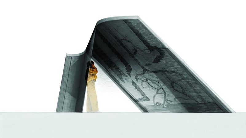 المشروع عبارة عن هيكل نسيجي مطرز يعرض نباتات وحيوانات ومياه الخليج المحيطة بها. من المصدر