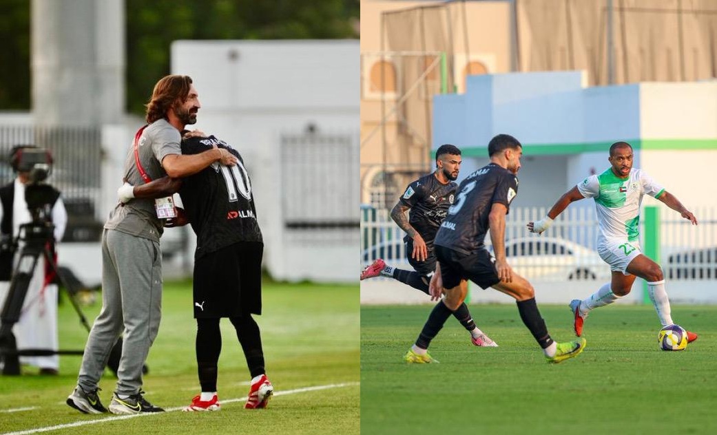 الأسطورة بيرلو يقود يونايتد لمواجهة الشارقة.. والحمرية يتأهل للقاء العين