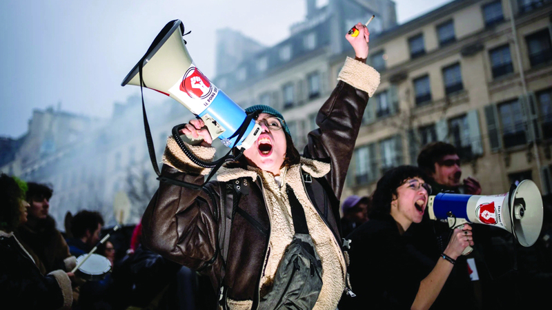 تذمر من تجميد المعاشات التقاعدية في فرنسا. أرشيفية