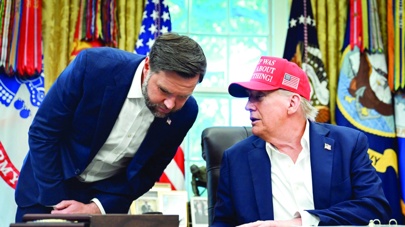 فانس أكد أن ترامب لا يهدأ أبداً. أرشيفية