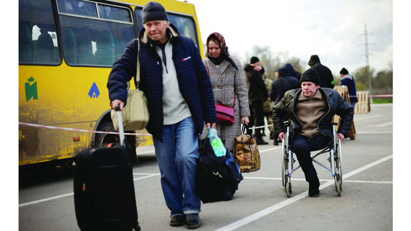 الحكومة خصصت 310 ملايين يورو لدعم اللاجئين النازحين داخلياً. رويترز