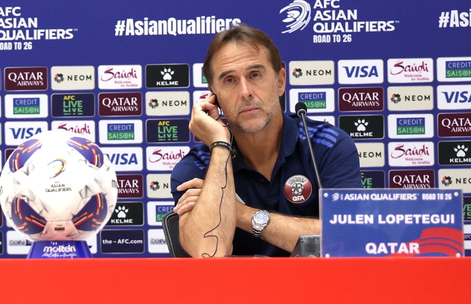 مدرب قطر لوبيتيغي: الأوراق مكشوفة.. وهدفنا واحد بالتأهل لكأس العالم