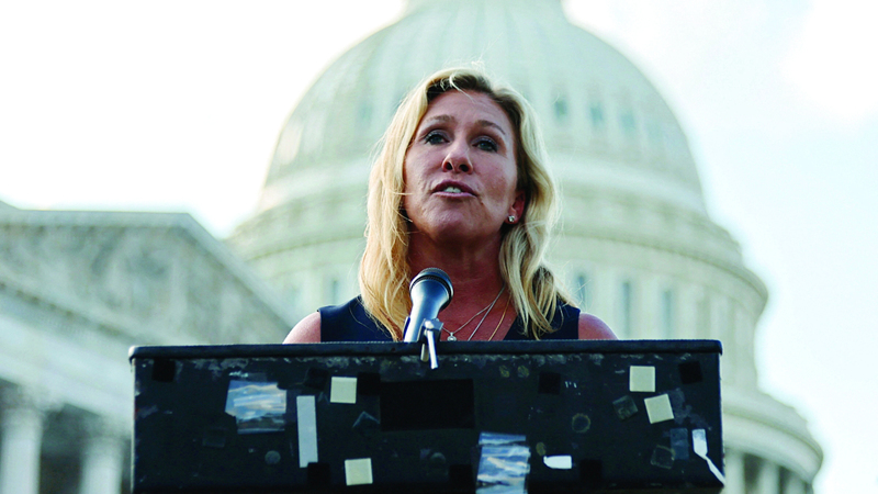 غرين كانت حليفة مقربة من ترامب. رويترز