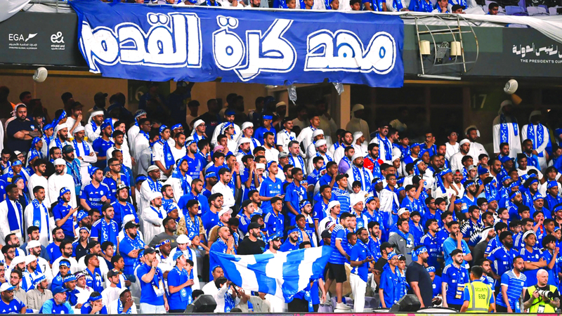 مشجعو النصر يشكّلون دائماً لوحة فنية في المدرجات. من المصدر