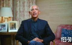 الصورة: أوباما يحشد الديمقراطيين في إعلان انتخابي