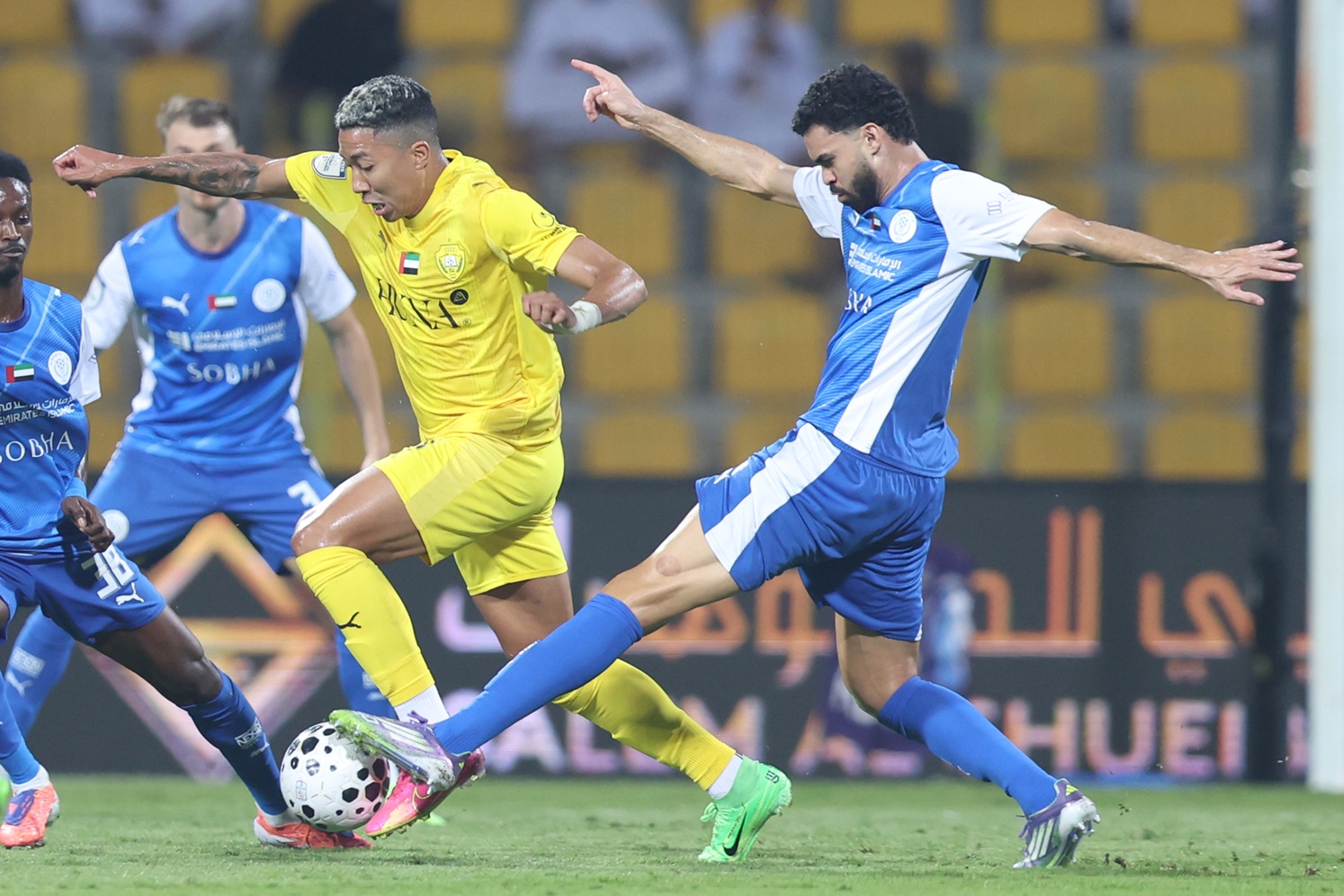 الوصل يواصل تفوقه على النصر ويحقق فوزاً مثيراً