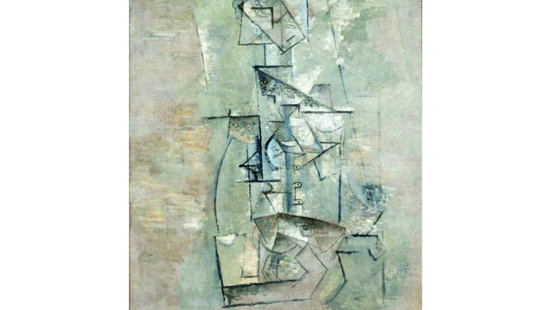 لوحة امرأة مع آلة المندولين. عن موقع المتحف