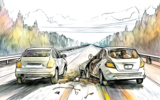 الصورة: وفاة مواطن شاب وإصابة 4 آخرين في حادث تصادم بالفجيرة