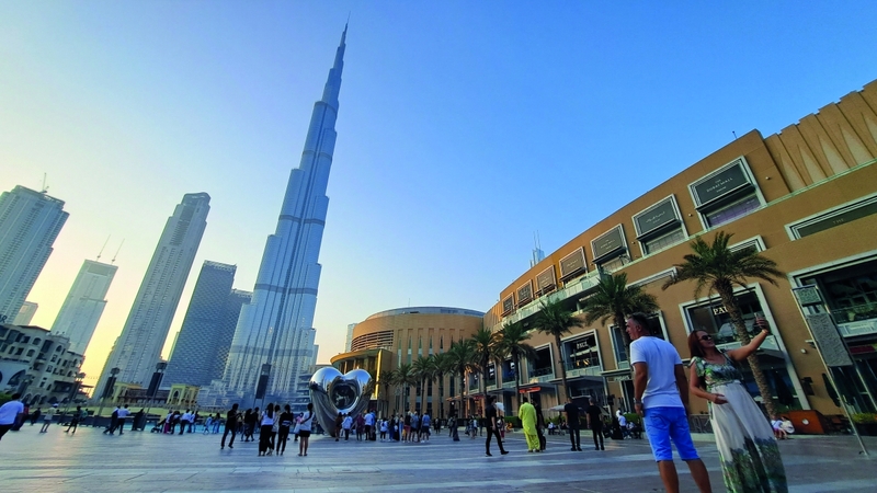 أوروبا الغربية جاءت في المركز الأول من حيث مصدر الزوار إلى دبي. أرشيفية