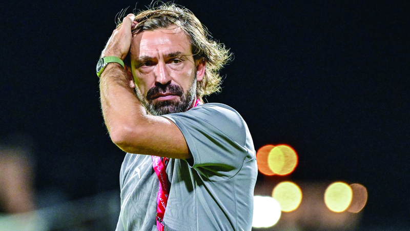 مدرب فريق يونايتد أندريا بيرلو. تصوير: باتريك كاستيلو