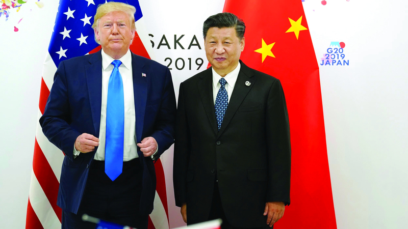 ترامب وشي خلال لقائهما في 2019. رويترز   