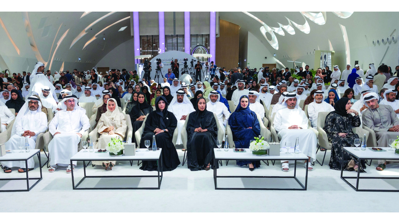 لطيفة بنت محمد خلال حضورها فعاليات «منتدى الإعلام الإماراتي». تصوير: محمد هشام