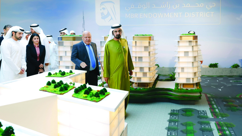 محمد بن راشد يطلق حي محمد بن راشد الوقفي بـ 4.7 مليارات درهم