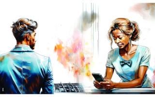 الصورة: امرأة تطلب الطلاق بسبب رسائل مهينة من زوجها على «واتس أب»