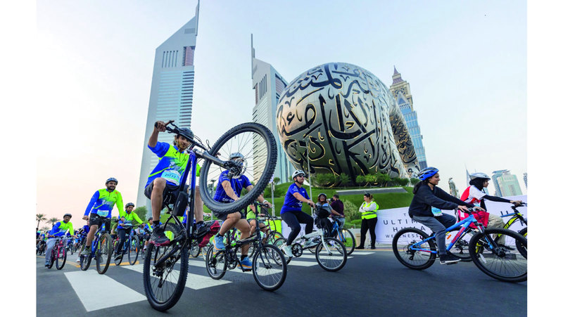 40 ألف مشارك في انطلاق «تحدي دبي للدرّاجات الهوائية»