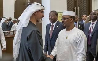 الصورة: بحضور الرئيس التشادي.. خالد بن محمد بن زايد يشهد افتتاح فعاليات منتدى الإمارات – تشاد للتجارة والاستثمار