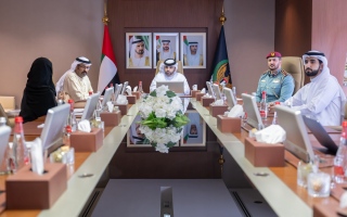 الصورة: منصور بن محمد:  دبي تتمتع ببنية تحتية متقدمة تدعمها منظومة متكاملة للحفاظ على أمن وسلامة المجتمع