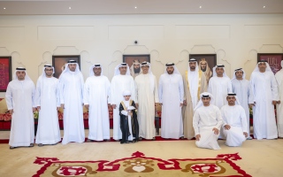 الصورة: منصور بن زايد يحضر أفراح الرميثي