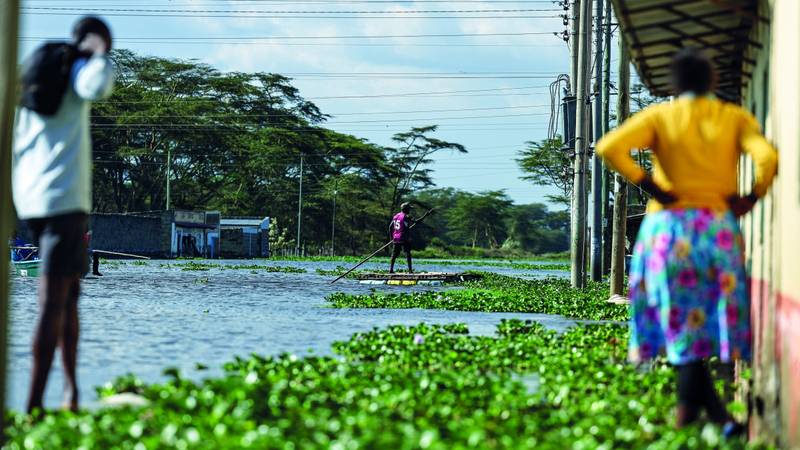منسوب مياه البحيرة ارتفع بشكل حاد خلال الأشهر الثلاثة الماضية. إي.بي.إيه