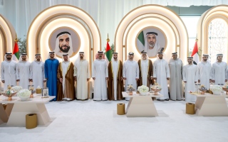 الصورة: منصور بن محمد يحضر أفراح المهيري وآل حامد