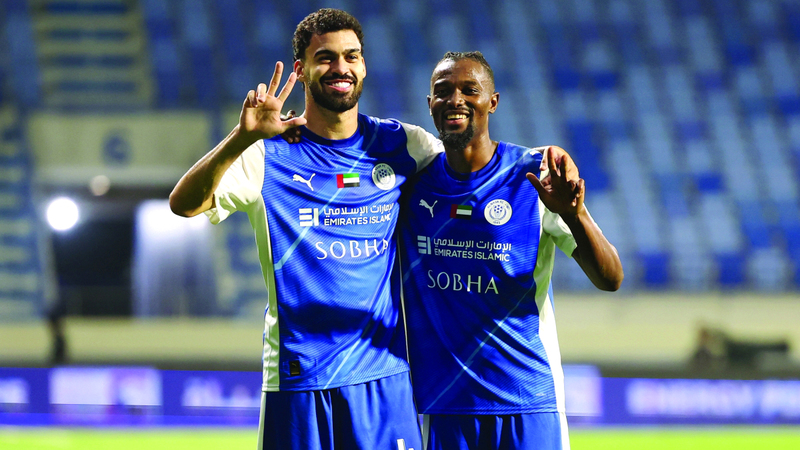 النصر الفريق الوحيد في ربع النهائي الذي لن يغيب عنه أي لاعب. تصوير: سالم خميس