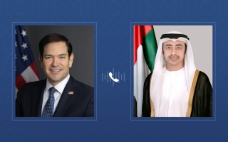 الصورة: عبدالله بن زايد ووزير الخارجية الأميركي يبحثان هاتفياً التطورات المآساوية في السودان وسبل معالجة الأزمة الإنسانية في قطاع غزة