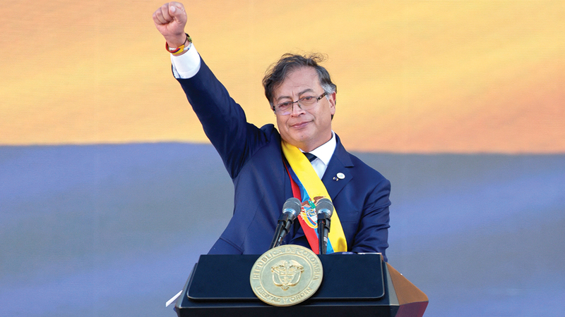 رئيس كولومبيا غوستافو بيترو انتقد الضربات الأميركية بشدة. رويترز