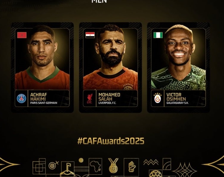 صلاح وحكيمي ينافسان أوسيمين على "البالون دور" الإفريقي