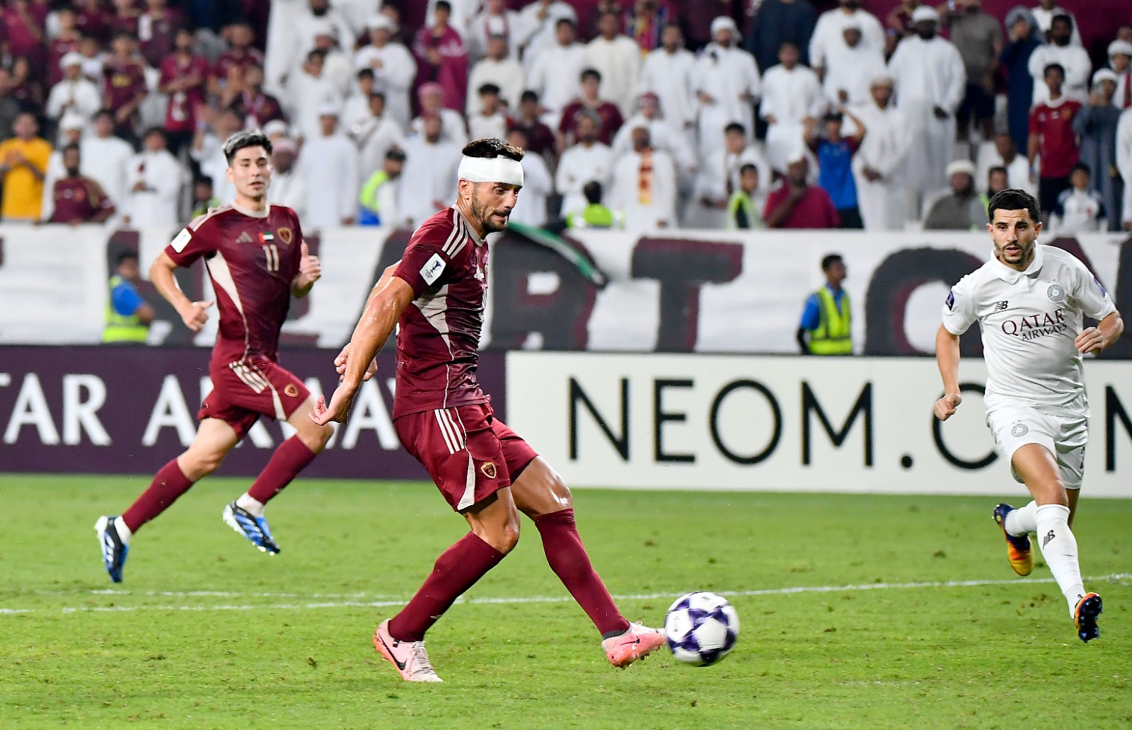 الوحدة يعبر السد بثلاثية ويبلغ ثمن نهائي دوري أبطال آسيا للنخبة