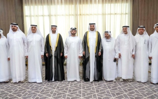 الصورة: منصور بن محمد يحضر أفراح جلفار وبوحميد